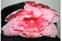 Sommarhatt med en rosa blomma